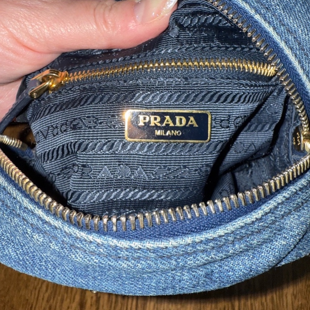 Prada Blue Denim Bag - Picture 10 of 14